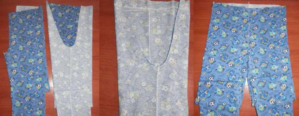 Этапы пошива пижамных штанов